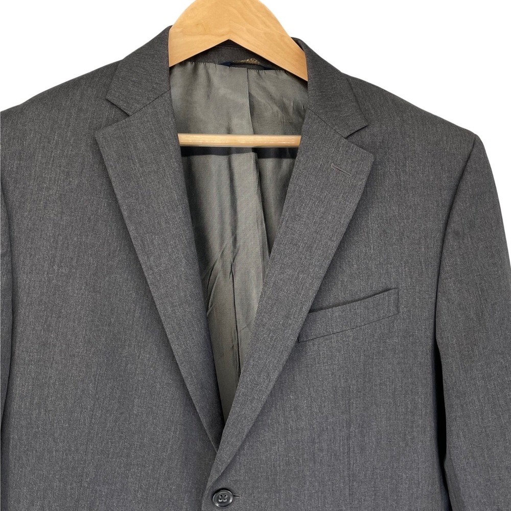 Banana Republic 42R‎ Modern Fit Gray Wool Blazer Jacket Lanificio F Cerruti